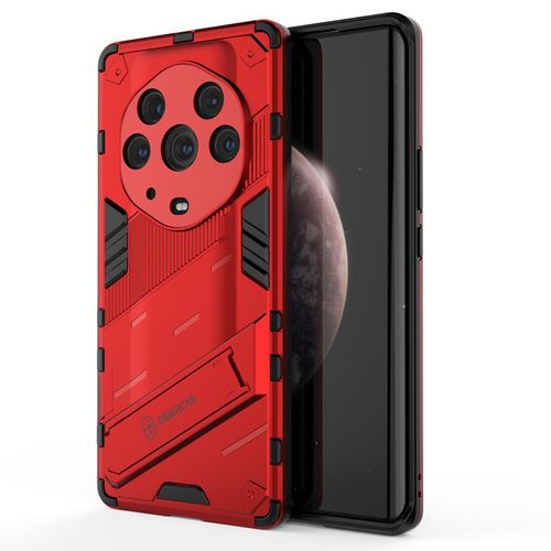 Etui Coque Pour Honor Magic3 Supreme Edition Supreme Edition All-Inclusive Antichoc Silicone Airbag Support Mobile Phone Case, Big Red