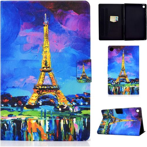 tui Coque Pour Samsung Galaxy Tab A8 10,5 Pouces 2022 2021 Sm-X200/ X205/ X207 Housse tui De Protection Avec Veille/Rveil Automatique Pour Samsung Galaxy Tab A8 2022/2021, Tour Eiffel