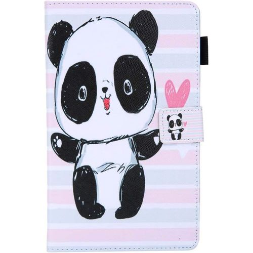 Etui Coque Pour Tablette Samsung Galaxy Tab A 2019 8.0 Pouces T290/T295 Magntique A Rabat Motif Panda Mignon Bb Folio Etui Cuir Pu Arrire Bumper Avec Porte Carte Antichoc 360 Protection