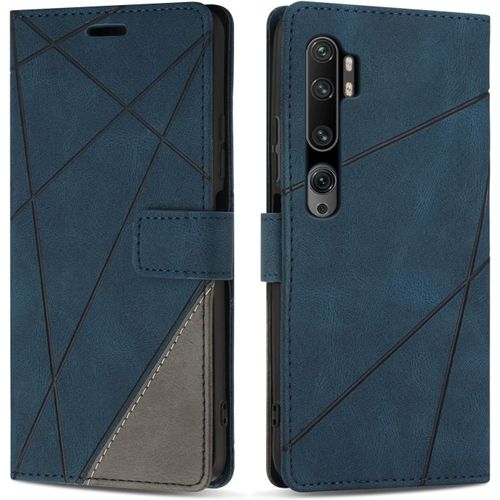Etui Coque Pour Xiaomi Mi Note 10 Pro/Xiaomi Mi Note 10,Protection Housse En Cuir Pu Portefeuille Livre Pour Xiaomi Mi Note 10 Pro/Xiaomi Mi Note 10,Fonction Support,Bleu