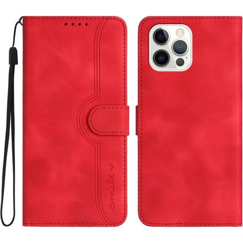 Etui De Protection A Rabat Pour Iphone 15 Pro Max - Fermeture Magnetique - En Cuir Synthetique De Qualite Superieure - Avec Compartiments Pour Cartes - Fonction Support - Anti-Chocs - Rouge