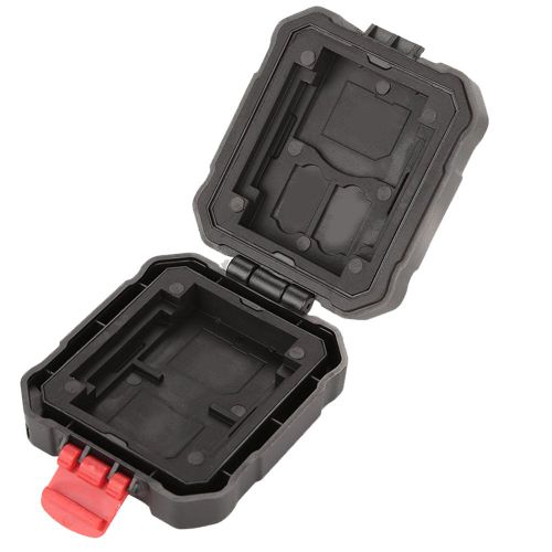 Etui de rangement etanche pour cartes memoire CF/SD/TF pour appareils photo reflex numeriques (noir)