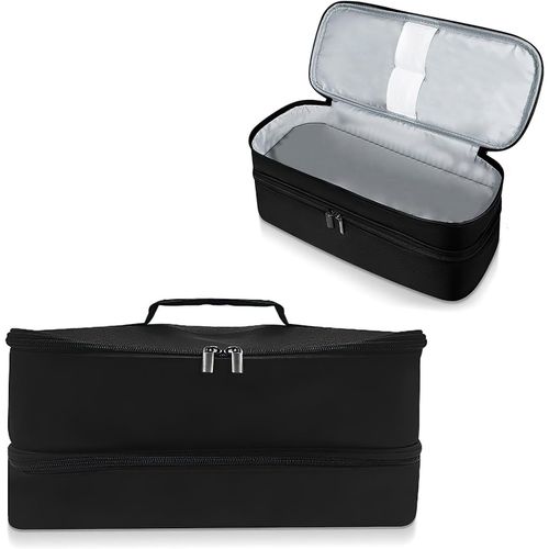 tui De Transport Double Couche Pour Sche-Cheveux,Sac De Rangement Portable Pour Shark Flexstyle Attachment/Sche-Cheveux/Outils  Air Chaud/pingle  Cheveux/Styler,Noir ,Simple Et Facile