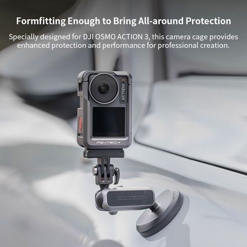 tui En Alliage D'aluminium Pour Dji Osmo Action 3, Cadre De Protection, Extension Du Support De Chaussure Froide Pour Osmo Action 3, Accessoires