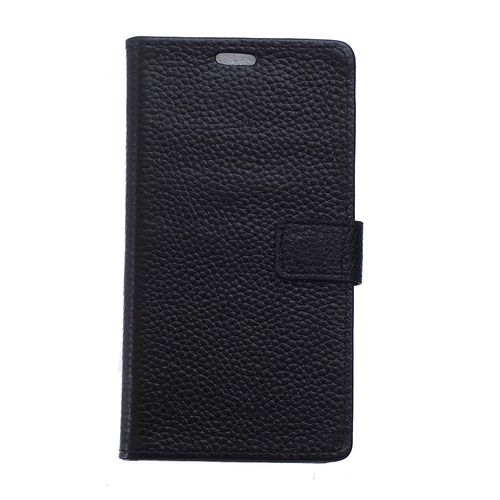 Etui En Cuir Vritable Et Tpu Vritable Grain De Litchis Avec Support Noir Pour Votre Xiaomi Redmi 4x
