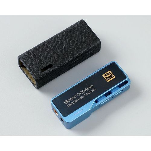 tui en cuir vritable pour iBasso DC04PRO,housse de protection,dcodage d'couteurs HIFI,dcodeur portable,petite queue - Type Black