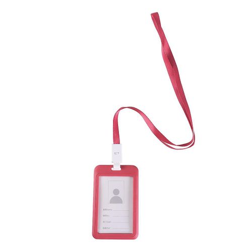 tui En Plastique Rouge Durable Pour Cartes De Visite, D'identit Et De Passeport  Fentre Transparente, Accs Facile, Design lgant