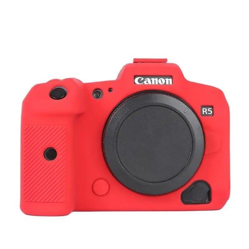 tui en silicone pour appareil photo reflex numrique,housse de protection,sac pour appareils photo numriques IL EOS R5 - Type Rouge