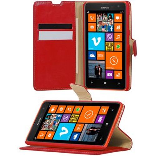 Etui Folio  Rabat Latral Rouge Pour Nokia Lumia 625 Rabat Articul Fonction Stand