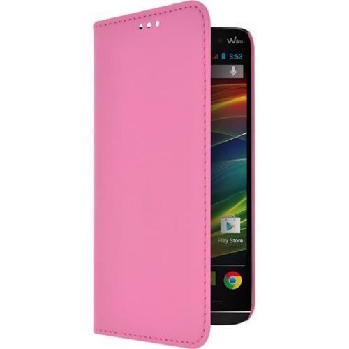 Etui Folio A Rabat Wiko Slide Rose Eco-Cuir (Pu)
