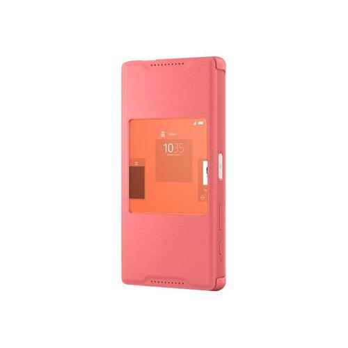 Sony - tui  Rabat Pour Tlphone Portable - Rose - Pour Xperia Z5 Compact