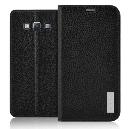 Etui Folio Fonex Srie Manager Book Pour Samsung Galaxy A7 A700 En Cuir Noir