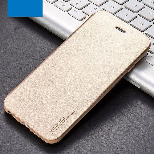 Etui Folio X-Level Pour Iphone 7+/8+ Coloris Gold Avec Rabat Articul Fonction