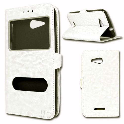 Etui Housse Coque Folio Blanc Pour Archos C Titanium   By Ph26