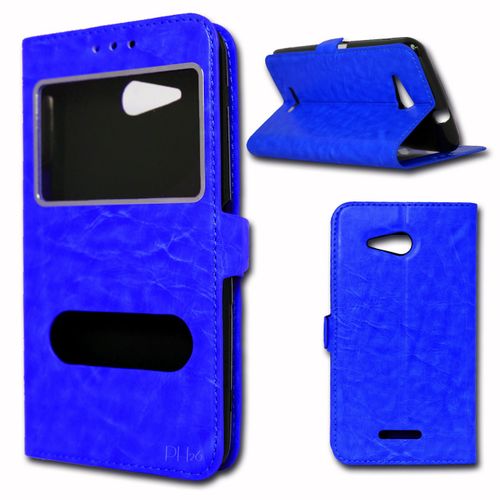 Etui Housse Coque Folio Bleu Pour Archos C Titanium   By Ph26