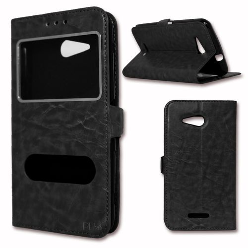 Etui Housse Coque Folio Noir Pour Archos C Titanium   By Ph26