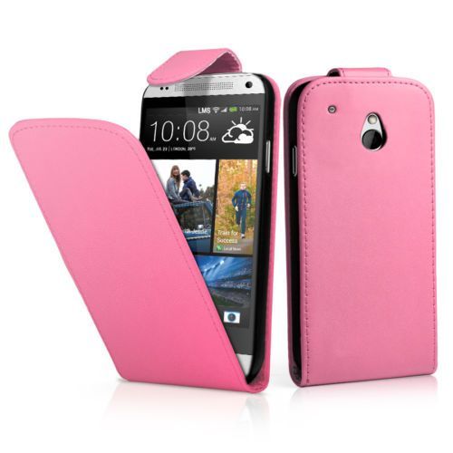 Etui Simili Cuir Pour Htc One Mini M4/ 601/ 601e/ 601n/ 601s - Rose
