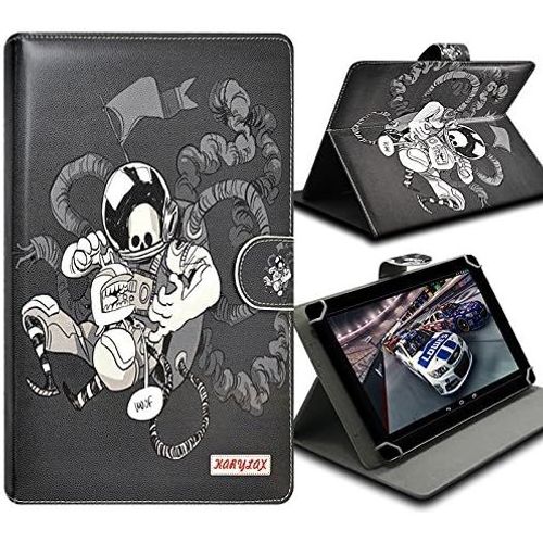 Etui Housse De Protection Et Support (Motif Za02) Pour Tablette Tactile 7/8 Pouces Danew Dslide 807, Dslide 716, Logicom La Tab 74, Archos T80 Wifi, Samsung, Lenovo