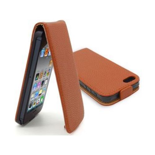 Etui Iphone 5  Clapet Marron