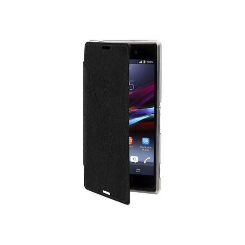 Muvit Made In Paris Crystal Folio - tui  Rabat Pour Tlphone Portable - Cuir Nappa Pu - Noir - Pour Sony Xperia Z3 Compact