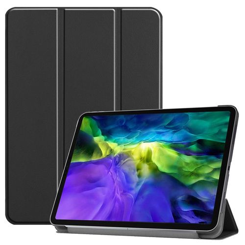 Etui Nouvel Apple Ipad Pro 12,9 M1 2021 4g/Lte / 5g Smartcover Pliable Noir Avec Stand - Housse Coque De Protection New Ipad Pro 5 12.9 Pouces 2021 - Accessoires Tablette Pochette Xeptio : Exceptional Smart Case !