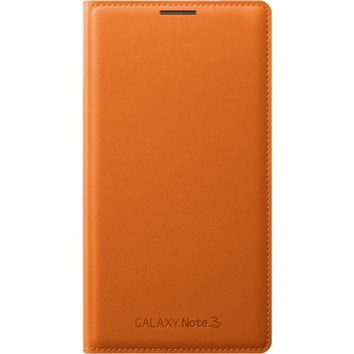 Etui Officiel A Rabat Samsung Galaxy Note 3 Orange Cuir Simili (Pu)