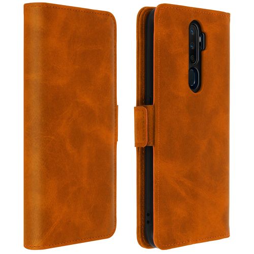 tui Oppo A9 2020 Et A5 2020 Housse Folio Porte-Carte Fonction Support Camel