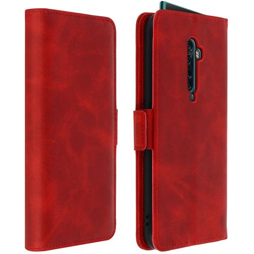 tui Oppo Reno 2 Housse Folio Porte-Carte Fonction Support Rouge