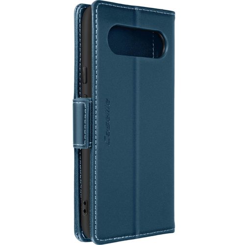 tui Pour Google Pixel 8 Portefeuille Anti-Rfid Support Collection Caseme Bleu
