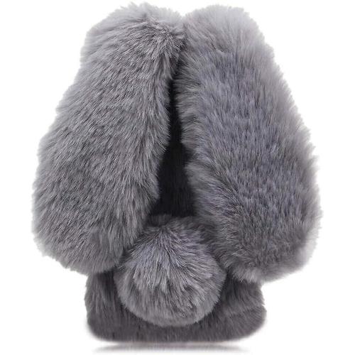 tui Pour Honneur X7b 4g Plushcase Rabbit Furprotection Belle Plushrabbit Automne Et Hiver - Gris