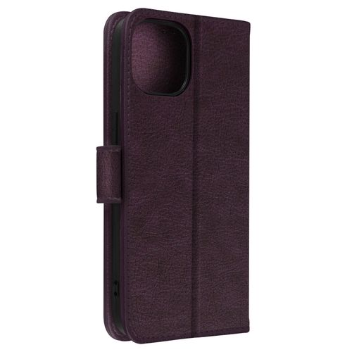 tui Pour Iphone 15 Plus Clapet Portefeuille Fonction Support Vido Violet