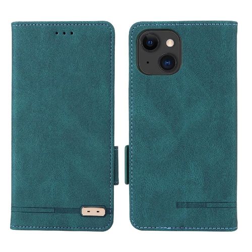 tui Pour Iphone 15 Pro Max Avec Porte-Cartes Kickstand Insertion De Carte Housse De Protection Coque En Cuir Folio Flip Protection Complte - Vert