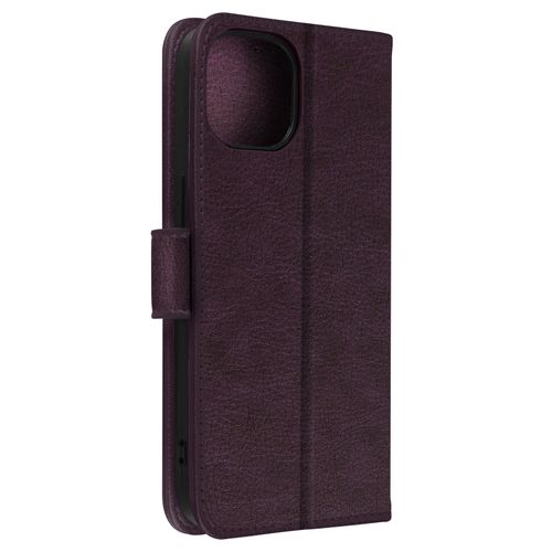 tui Pour Iphone 15 Pro Max Clapet Portefeuille Fonction Support Vido Violet