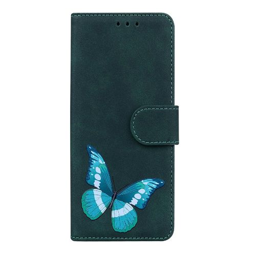 tui Pour Iphone 15 Pro Max Couleur Imprime Papillon Portefeuille Fentes Pour Cartes Couverture Flip Folio - Vert