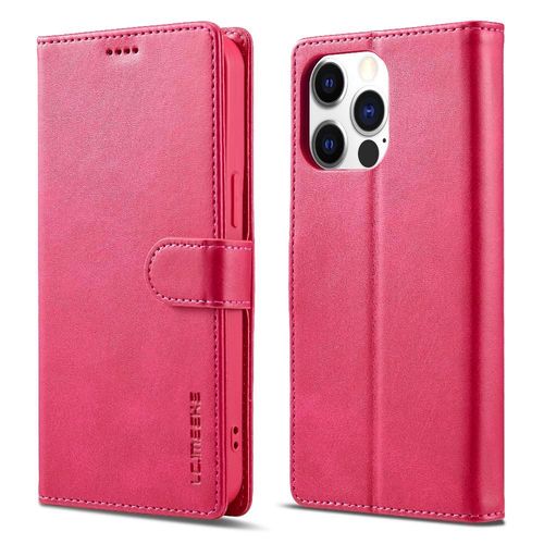 tui Pour Iphone 15 Pro Max tui En Cuir Rabot Horizontal Texture Veau Porte-Monnaie Avec Fentes Pour Cartes Avec Titulaire - Rouge