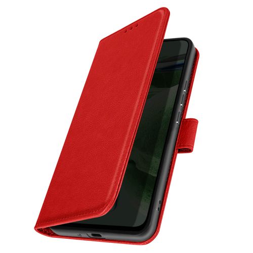 tui Pour Iphone Xr Portefeuille Et Support Vido Rouge