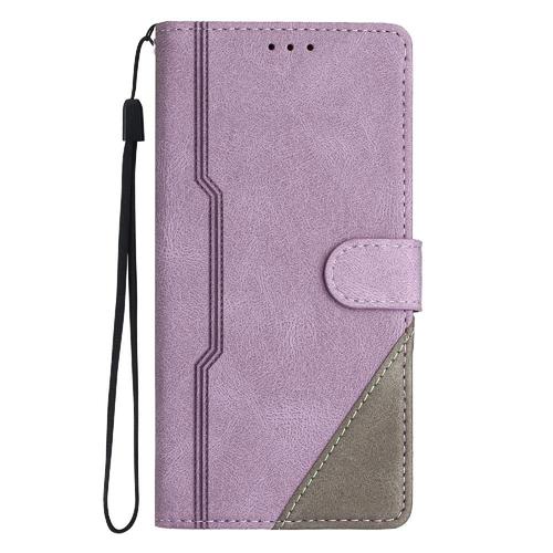 tui Pour Motorola Moto G200 5g Fermeture Magntique Support Pratique Couverture De Fentes Pour Cartes Portefeuille Cuir Pu - Violet