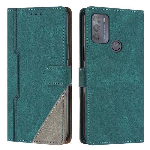 tui Pour Motorola Moto G50 Support Pratique Couverture De Fentes Pour Cartes Cuir Pu Portefeuille Fermeture Magntique - Vert