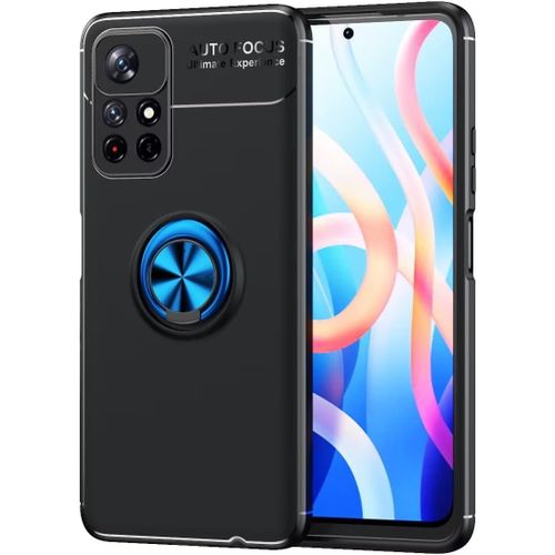 tui Pour Oneplus 9 Pro Coque, Tpu Souple, Svelte, Support D'anneau Rotatif  360 Degrs, Coque Pour Tlphone Oneplus 9 Pro. Noir+Bleu