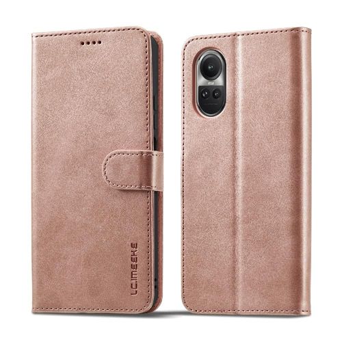 tui Pour Oppo Reno 10 Pro 5g tui En Cuir Rabot Horizontal Texture Veau Avec Titulaire Porte-Monnaie Avec Fentes Pour Cartes - Couleur Rose