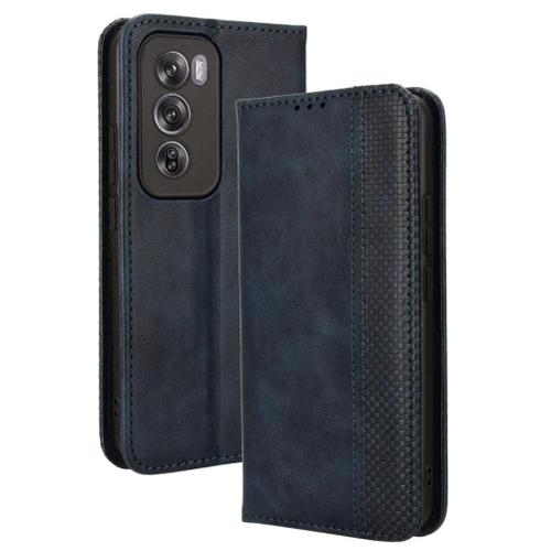 tui Pour Oppo Reno 12 5g Cuir Pu Fermeture Magntique Portefeuille - Bleu