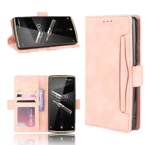 tui Pour Puissance Oukitel K7/K7 Pro/K7 Titulaire De La Carte Rglable Dtachable Fermeture Magntique Couverture Portefeuille En Cuir, - Couleur Rose