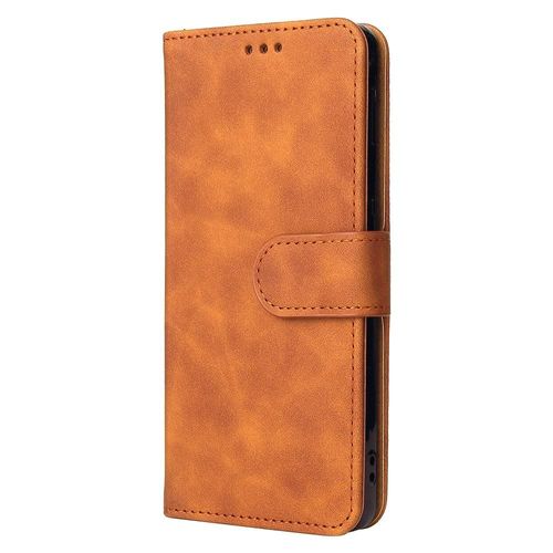 tui Pour Umidigi Puissance 5 Avec Porte-Cartes Kickstand Housse De Protection Insertion De Carte Coque En Cuir Folio Flip Protection Complte - Le Brun