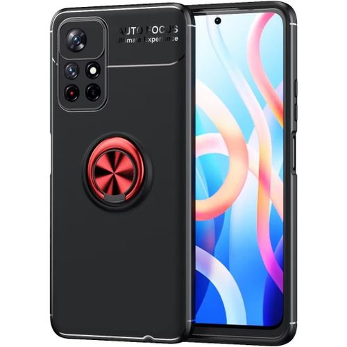tui Pour Xiaomi Redmi 8 Coque, Tpu Souple, Svelte, Support D'anneau Rotatif  360 Degrs, Coque Pour Tlphone Xiaomi Redmi 8. Noir+Rouge