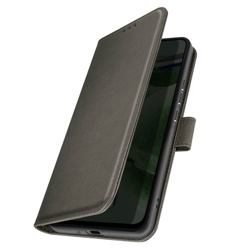 tui Pour Xiaomi Redmi 9c / 9c Nfc Et 10a Portefeuille Et Support Gris