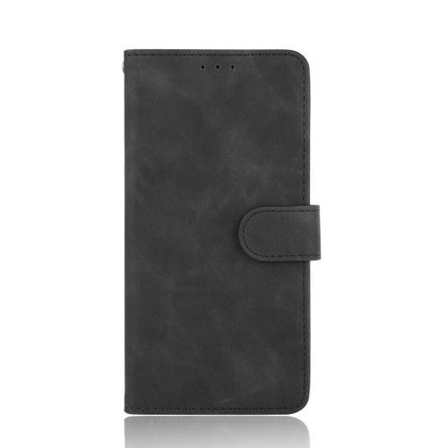 tui Pour Xiaomi Redmi Note 9/Redmi 10x Coque En Cuir Folio Flip Protection Complte Insertion De Carte Housse De Protection Avec Porte-Cartes Kickstand - Noir