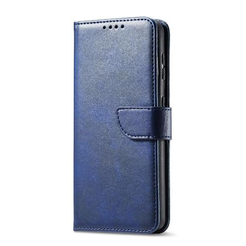 tui Pour Y72 5g/Y52 5g/Y53s Fibre De Carbone Magntique Coque En Cuir Folio Flip Protection Complte Avec Porte-Cartes Kickstand Insertion De Carte - Bleu