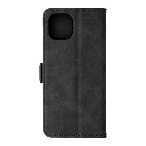 tui Samsung Galaxy A03 Similicuir Porte-Carte Double Languette Magntique Noir