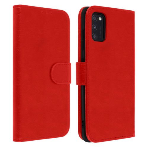tui Samsung Galaxy A41 Housse Intgrale Porte-Carte Fonction Support Rouge
