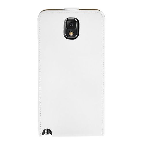Etui Samsung Galaxy Note 3 Classic Business Class-Etui Cuir-Ouverture Verticale-Classe Blanc